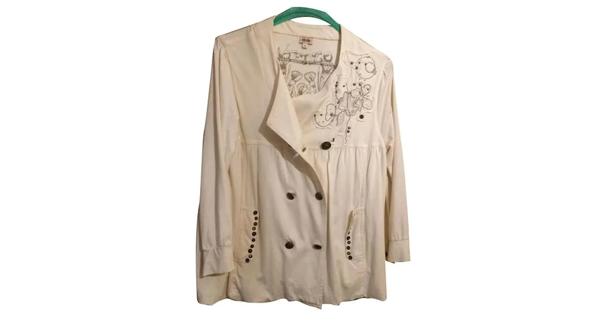 Kenzo Chaquetas Blanco roto 
